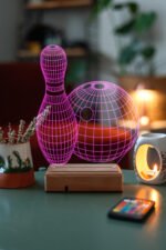 BOWLING 3D 16 Renk Dekoratif Lamba - Görsel 7