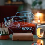 Özel Tasarım Klasik Chevrolet 3D Led Lamba