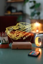 3D Klasik Araba 16 Renk Gece Lambası - Görsel 5