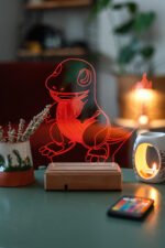 Çocuklara Özel Pokemon Charmander 16 Renk Dekoratif Lamba