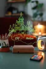 Kişiye Özel 3D Dekoratif Led İsimli Kale Lamba - Görsel 3