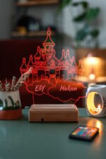Kişiye Özel 3D Dekoratif Led İsimli Kale Lamba - Görsel 6