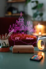 Kişiye Özel 3D Dekoratif Led İsimli Kale Lamba - Görsel 7