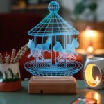 Özel Tasarım Çocuklara Hediye 3D Led Lamba Atlı Karınca