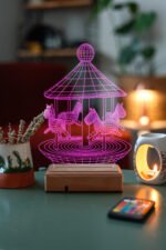 Özel Tasarım Çocuklara Hediye 3D Led Lamba Atlı Karınca - Görsel 4