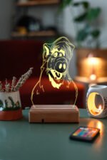 Çocuklara Özel Tasarım ALF 3D Dekoratif Led Lamba - Görsel 3