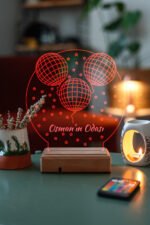 Çocuklara Özel Hediye 3 Balon Masaüstü 3D Dekoratif Led Lamba - Görsel 3