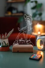 Bambi Walt Disney Çocuklara Hediye 16 Renk Gece Lambası