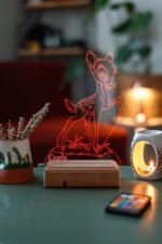 Bambi Walt Disney Çocuklara Hediye 16 Renk Gece Lambası - Görsel 6