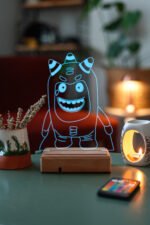 Çocuklar için Hediye Oddbods 16 Renk Gece Lambası - Görsel 4