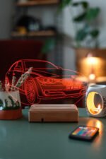 Kişiye Özel Plakalı Araba 3D Led Lamba - Görsel 6