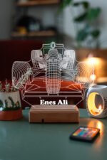 Kişiye Özel Formula F1 Masaüstü 3D Led Lamba