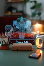 Kişiye Özel Formula F1 Masaüstü 3D Led Lamba - Görsel 4