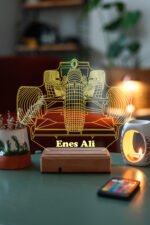 Kişiye Özel Formula F1 Masaüstü 3D Led Lamba - Görsel 5