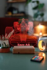 Kişiye Özel Formula F1 Masaüstü 3D Led Lamba - Görsel 6