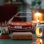 Kişiye Özel Plakalı Volkswagen Passat Hediyelik 16 Renkli Gece Lambası