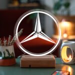 Mercedes Logo Hediyelik 16 Renkli Kumandalı Gece Lambası