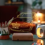 Bmw Hediye E60 Kişiye Özel Plakalı Kumandalı 16 Renkli Gece Lambası