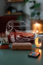 Cherry Tiggo Hediye Plakalı İsimli 16 Renk Gece Lambası