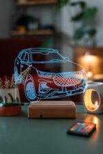 Cherry Tiggo Hediye Plakalı İsimli 16 Renk Gece Lambası - Görsel 4