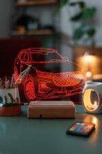 Cherry Tiggo Hediye Plakalı İsimli 16 Renk Gece Lambası - Görsel 6