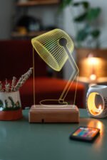 Özel Tasarım Masaüstü 3D Dekoratif Led Lamba - Görsel 5