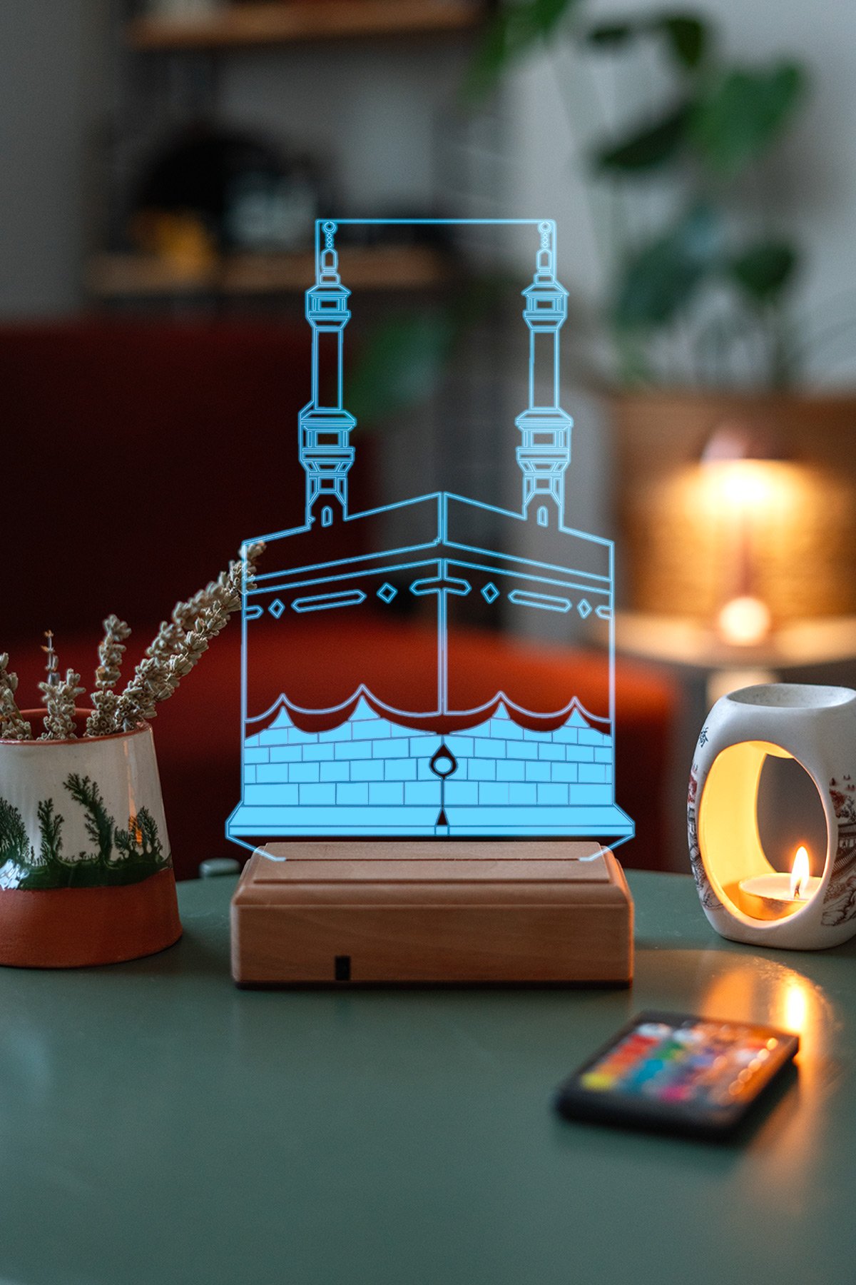 MDW-DU-1050 KABE 3D 16 Renk Dekoratif Led Lamba - Görsel 1