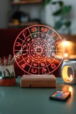 3D Astroloji Burçlar 16 Renk Gece Lambası - Görsel 2