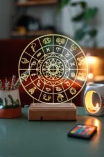 3D Astroloji Burçlar 16 Renk Gece Lambası - Görsel 3
