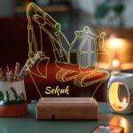 Çocuklara Özel 3D Kepçe Masaüstü Dekoratif Led Lamba