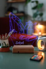 Çocuklara Özel 3D Kepçe Masaüstü Dekoratif Led Lamba - Görsel 5