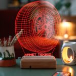 Kişiye Özel 3D Lastik ve Jant Masaüstü Dekoratif Led Lamba