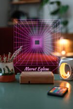 Özel Tasarım Sonsuzluk 3D 16 Renk Dekoratif Led Lamba - Görsel 4