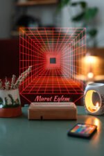 Özel Tasarım Sonsuzluk 3D 16 Renk Dekoratif Led Lamba - Görsel 5