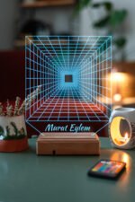 Özel Tasarım Sonsuzluk 3D 16 Renk Dekoratif Led Lamba - Görsel 7