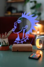 Punk Girl 16 Renk Dekoratif Lamba