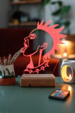 Punk Girl 16 Renk Dekoratif Lamba - Görsel 5
