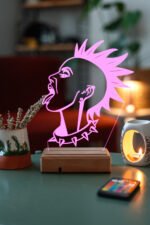 Punk Girl 16 Renk Dekoratif Lamba - Görsel 6