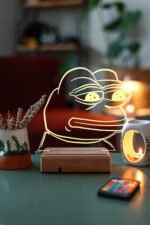 Sad Frog 16 Renk Gece Lambası - Görsel 3