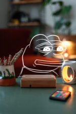 Sad Frog 16 Renk Gece Lambası - Görsel 6