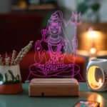 Lord Shiva 16 Renkli Kumandalı Gece Lambası