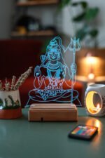 Lord Shiva 16 Renkli Kumandalı Gece Lambası - Görsel 4