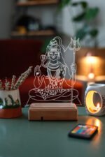 Lord Shiva 16 Renkli Kumandalı Gece Lambası - Görsel 7