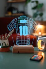 Futbol Sevenlere Hediye Tasarım 3D Led Forma Gece Lambası