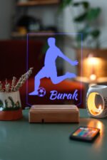 Kişiye Özel Hediye Futbol 3D Led Masaüstü ve Gece Lambası - Görsel 6