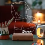 Hediyelik 3D Forma ve Futbol Topu Led Masaüstü ve Gece Lambası