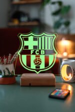 FC Barcelona Logo Hediye 16 Renk Gece Lambası - Görsel 2