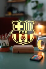 FC Barcelona Logo Hediye 16 Renk Gece Lambası - Görsel 4