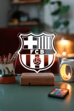 FC Barcelona Logo Hediye 16 Renk Gece Lambası - Görsel 7