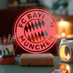 FC Bayern München Logo Hediye 16 Renk Gece Lambası